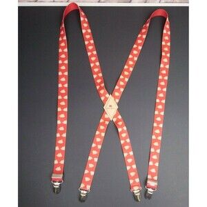 Old Spice Suspenders Sail Boats Red